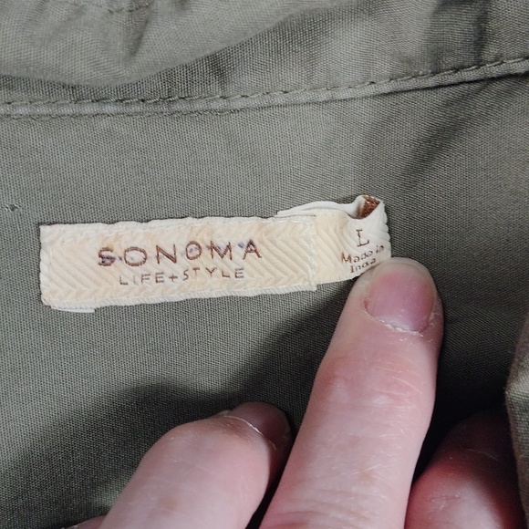 Sonoma mens short sleeved button down shirt size Large - Picture 2 of 11